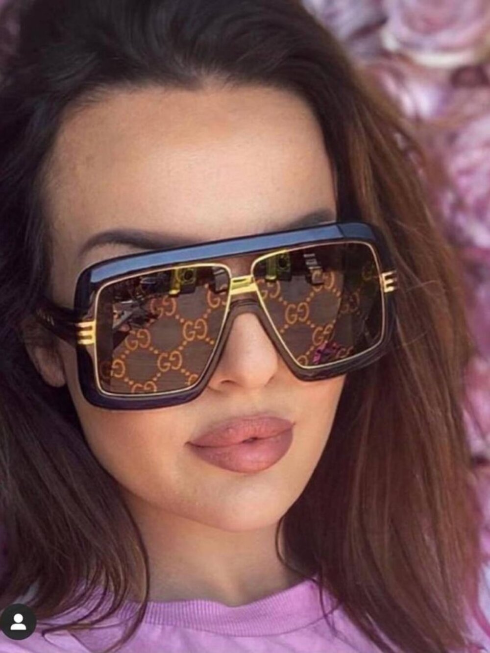 Gucci GG0900S 001 Aviator Sunglasses - Black\Grey - Picture 5 of 11